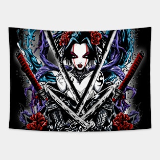 Geishas and Bushido, Eastern Culture Graphic T-shirt 11 Tapestry