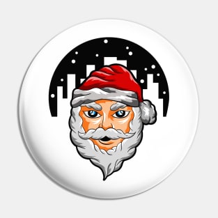 Santa Claus Cartoon Pin