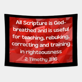 Bible Verse 2 Timothy 3:16 Tapestry