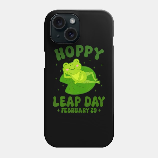 Funny Frog Hoppy Leap Day February 29 Birthday Leap Year Phone Case by Eduardo