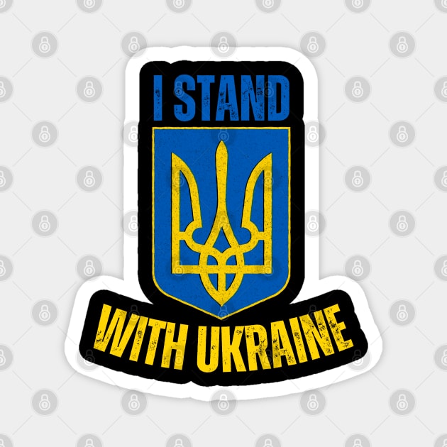 I Stand With Ukraine Magnet by Creatifly Graphic Tees