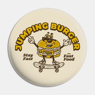 Jumping Burger Pin