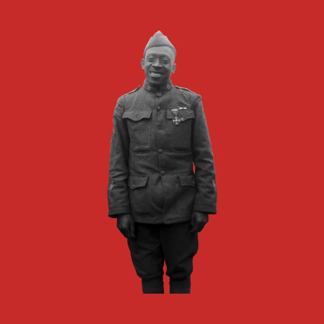 Sergeant Henry Johnson Wearing A Medal - Harlem Hellfighters - 1919 by warishellstore