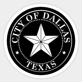 Dallas City Stickers Teepublic