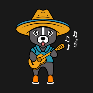 DOG WITH GUITAR T-Shirt