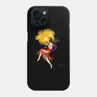 Woman Red Dress Holding Glass Cognac 1927  Leonetto Cappiello Phone Case