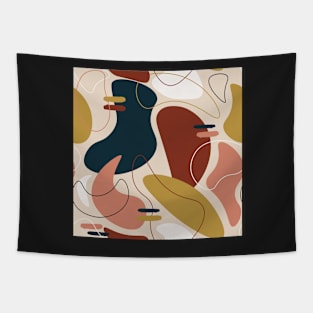 Abstract Fall 1970s Pattern Tapestry