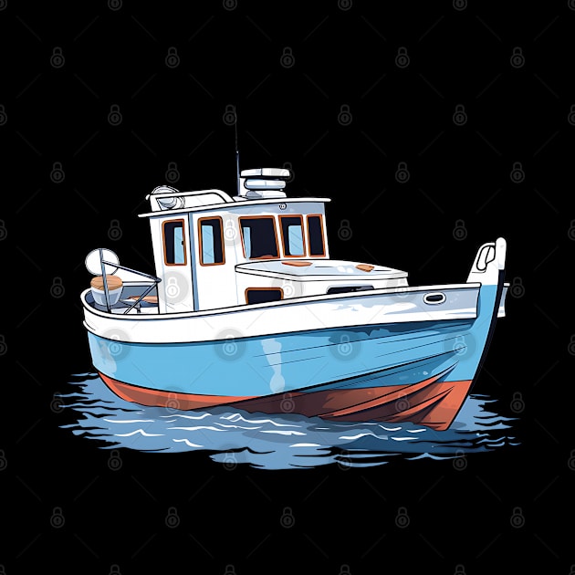 boat illustrator design by Printashopus