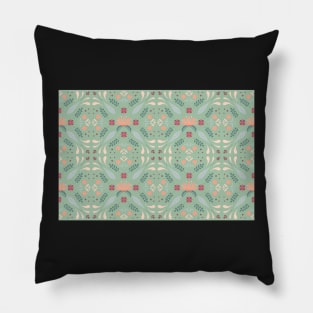 Copy of Floral pattern in bright winter colours Pillow