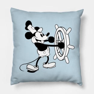 Steamboat Willie - Classic Cartoon Pillow