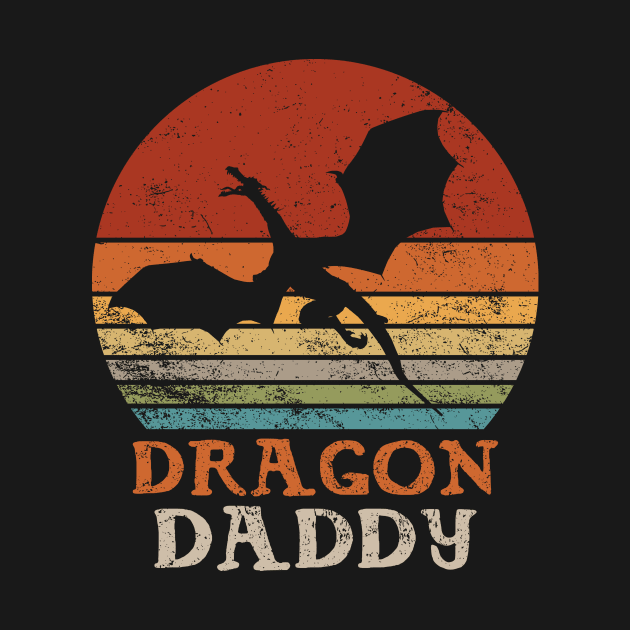 Dragon Daddy Father Day Vintage Fantasy by CoolFuture