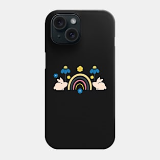 Bunnies and Rainbows Phone Case