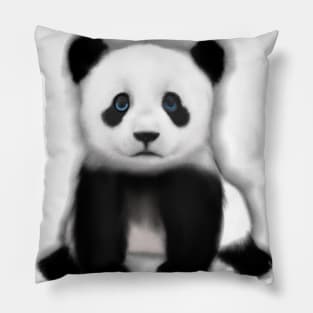 Cute Panda Drawing Pillow