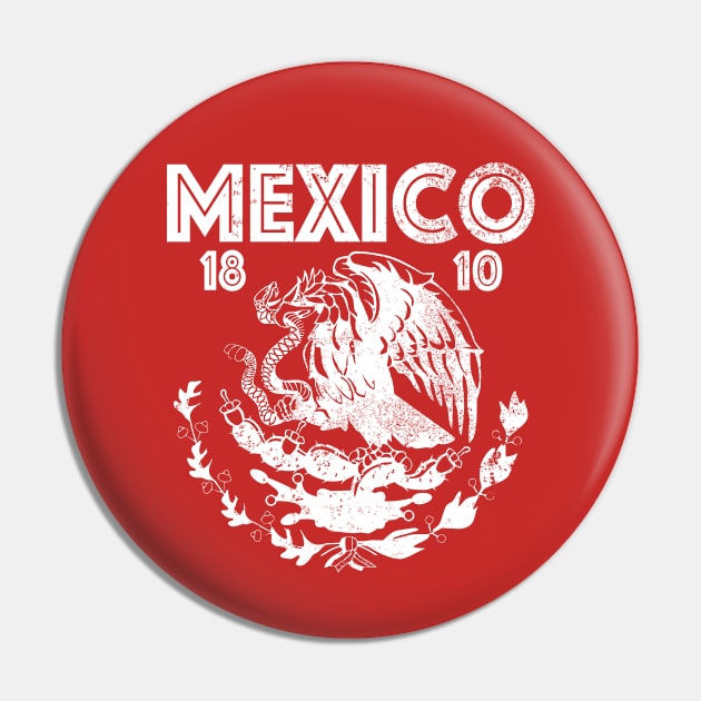 Mexico (distressed) Pin by Billy Goat TP