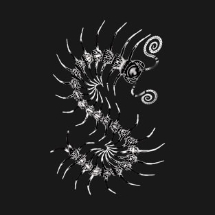 Black and White Centipede T-Shirt