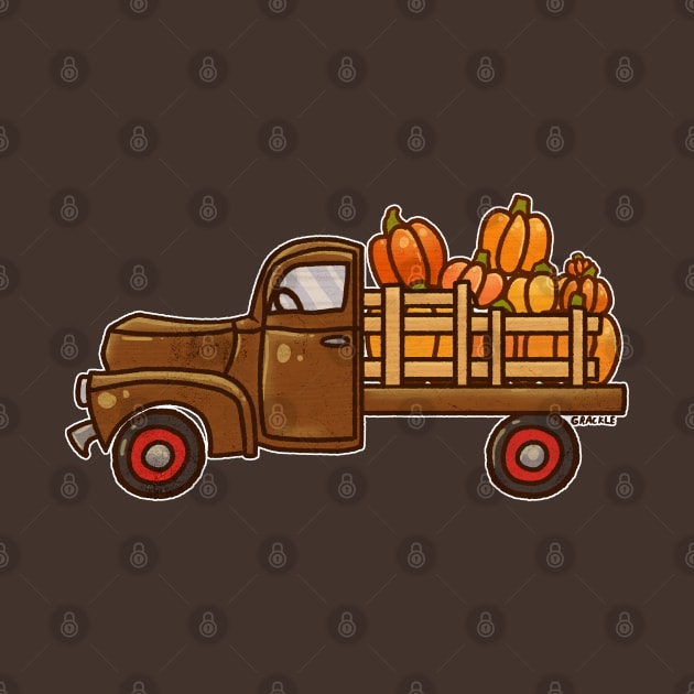 Pickup A Pumpkin! (Brown Version) by Jan Grackle