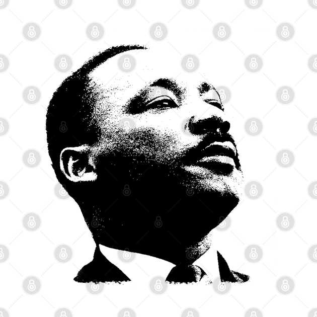 Martin Luther King Portrait Pop Art Martin Luther King TShirt