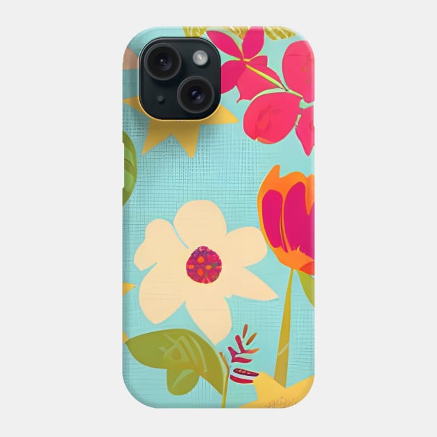 60 Flower Wallpaper Style Phone Case by Tiny Monarch Designs JA