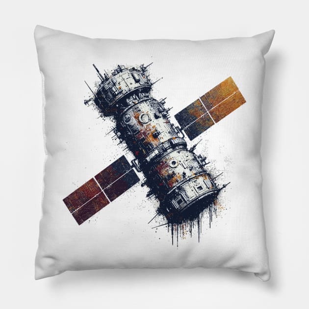 Satellite Pillow by Vehicles-Art