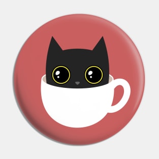 Coffee cat Pin