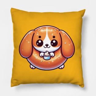 Beagle Bagel Pillow