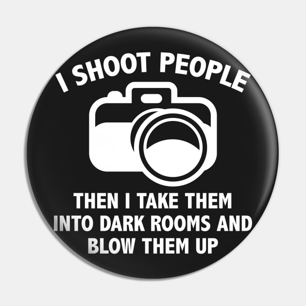 I Shoot People Pin by AmazingVision