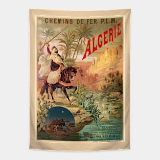 Algerie Vintage Railroad Poster 1891 Tapestry