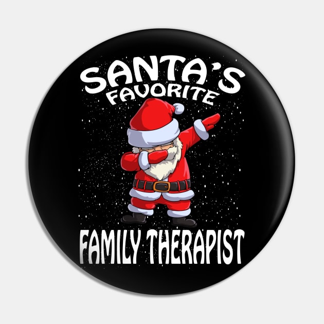 Santas Favorite Family Therapist Christmas Pin by intelus