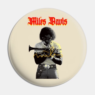 Classic Sax Miles Davis Pin