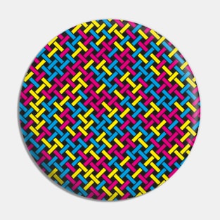 Weave Pattern (CMYK) Pin