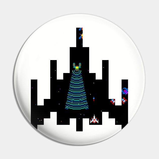 Galaga Tribute Pin by 8-BitHero