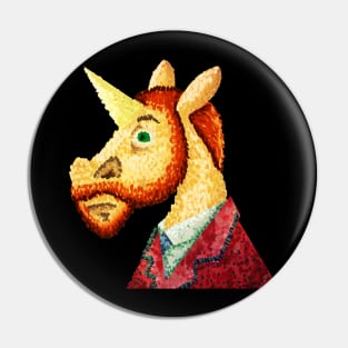 Pointillism Unicorn Pin