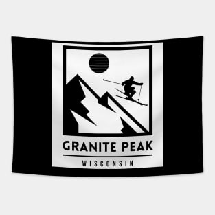 Granite Peak wisconsin usa ski Tapestry