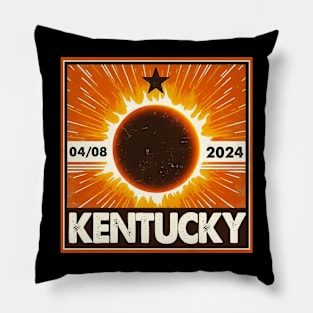 Kentucky solar eclipse 2024 Pillow