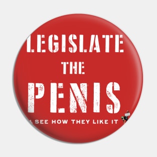 Legislate (White) Pin