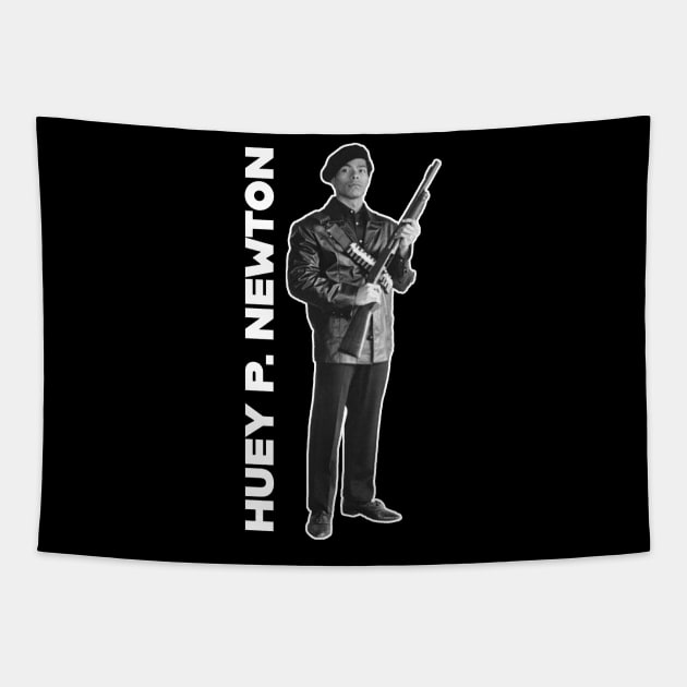 Huey P. Newton Militant Tapestry by UrbanLifeApparel