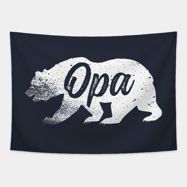 Opa Bear Father's Day T-Shirt Tapestry by Adamita