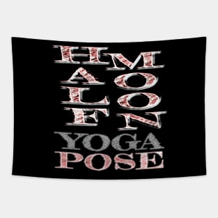 Half moon yoga pose Tapestry