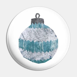 Bauble - Blue striped Pin