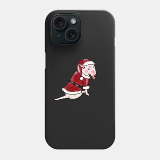 Bull Terrier Dog Santa Phone Case