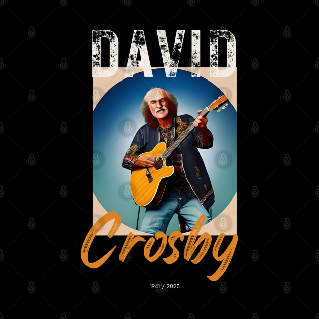 David Crosby vintage graphic design artwork by Nasromaystro