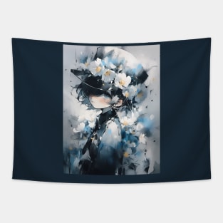 Lonely Flower Chibi Tapestry