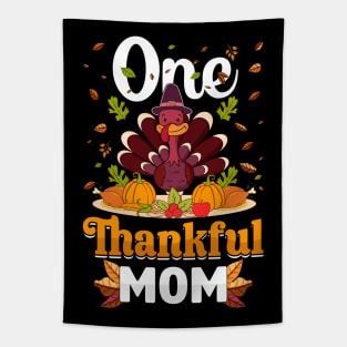 Thanksgiving day November 24 One Thankful mom Tapestry