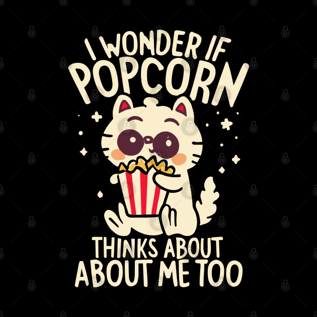 I Wonder If Popcorn Thinks About Me Too by KittyLizard