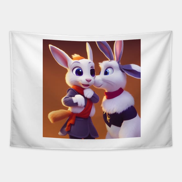 RABBIT Tapestry by S-DESIGNS-S