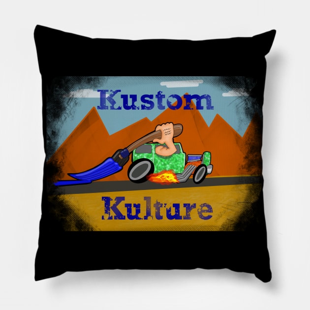 Kustom kulture Pillow by KeegansKolourStudio