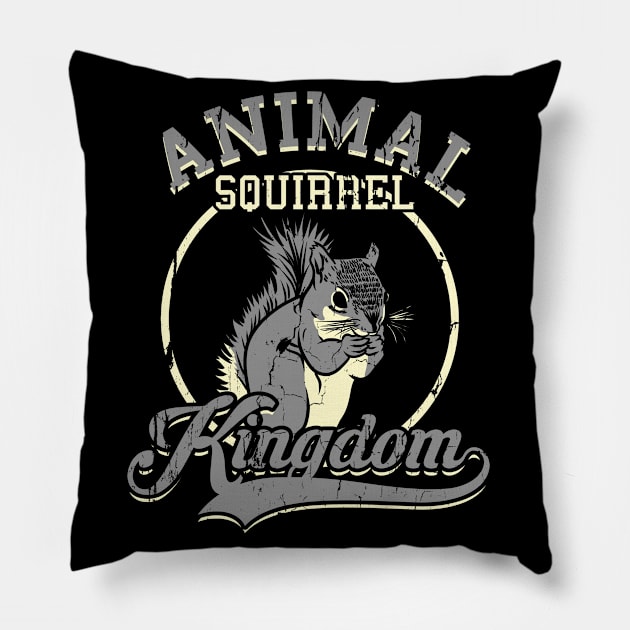 Animal Kingdom Squirrel Pillow by absolemstudio