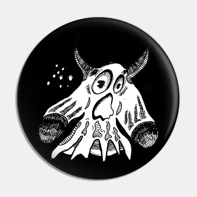 Shocked Ghost Pin by Riandrong's Printed Supply 