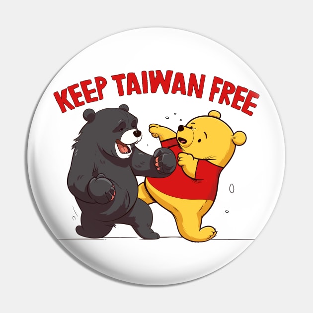 Keep Taiwan Free - Taiwanese Pride Pin by DankFutura