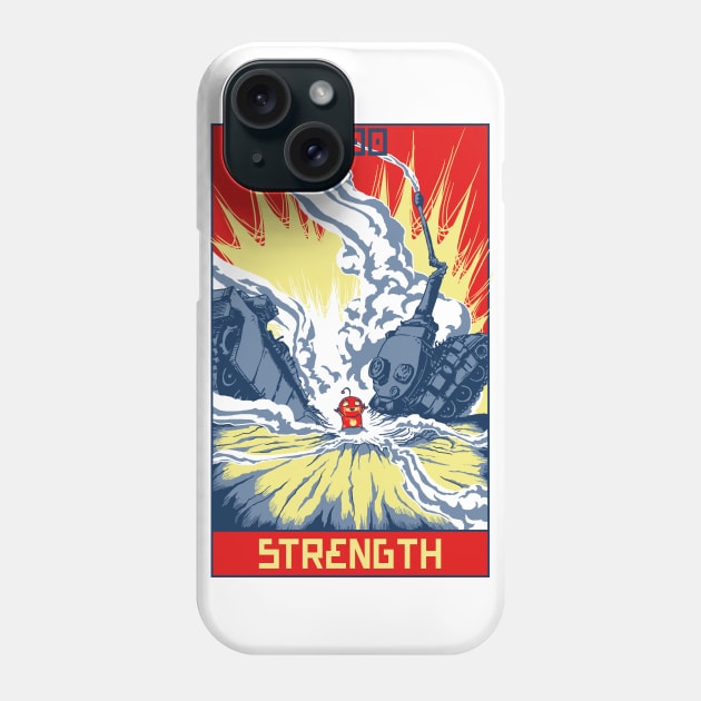 Robo Tarot: Strength Phone Case by PeterTheHague